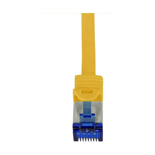 Logilink Patchkabel Ultraflex, Cat.6A, S/FTP, gelb, 1 m — image 3
