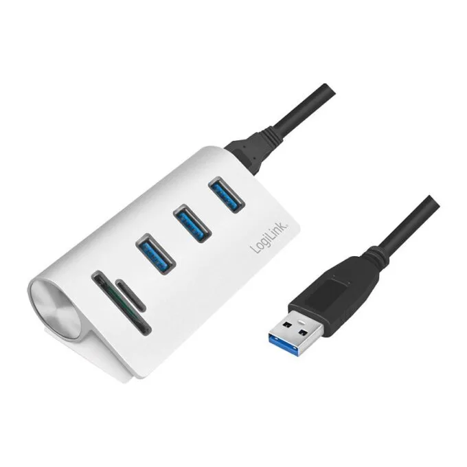 USB 3.0 3-Port Hub with Card Reader — image 1