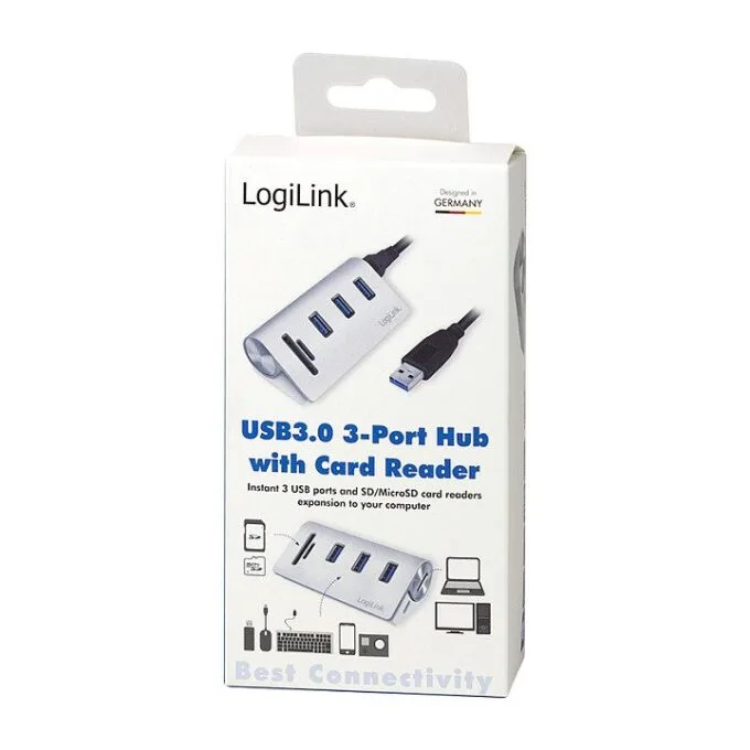 USB 3.0 3-Port Hub with Card Reader — image 8