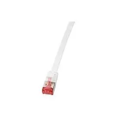 Logilink Flachpatchkabel RJ45 U/FTP Cat6A 7,50m weiß