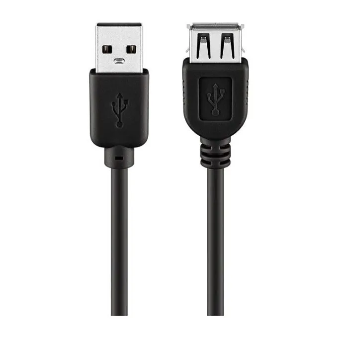 Kabel USB 2.0 Verlngerung S/B 3,0m schwarz — image 1