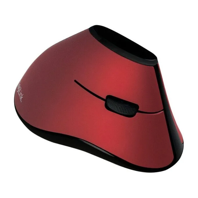Logilink Maus, ergonomisch vertikal, Funk 2.4 GHz, rot — image 2