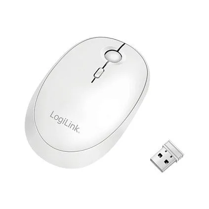 Logilink Maus Funk & Bluetooth,2.4GHz,800/1200/1600dpi,weiß — image 1