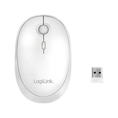 Logilink Maus Funk & Bluetooth,2.4GHz,800/1200/1600dpi,weiß — image 2