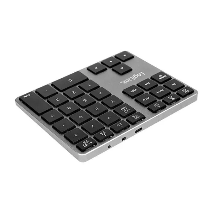 Logilink Keypad Bluetooth, mit 35 Tasten, ALU, Space grau — image 3