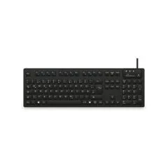 MediaRange kabelgeb. Hygiene-Tastatur,QWERTZ, IP68,1.5m, sw