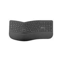 MediaRange ergonomische Multimedia Funk-Tastatur,QWERTZ, sw