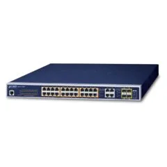 PLANET 24-Port 10/100/1000Mbps 802.3at PoE + 4-Port Gigabit