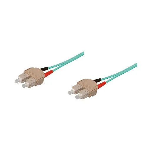 Patchkabel LWL Duplex OM3 (Multimode, 50/125) SC/SC, LSZH, austauschbare Polarität, 3m, Good Connections® — image 1