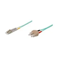 Patchkabel LWL Duplex OM3 (Multimode, 50/125) LC/SC, LSZH, austauschbare Polarität, 5m, Good Connections®