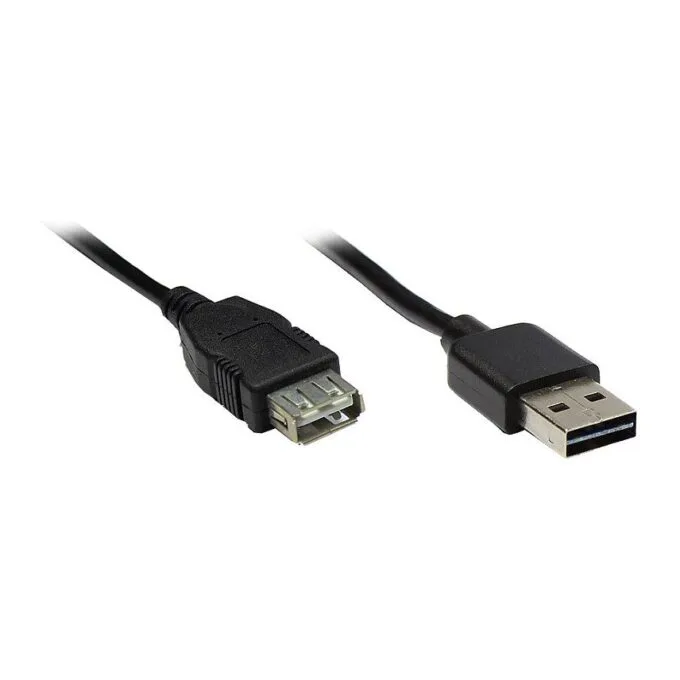 Good Connections USB2.0 Verlängerung A-St.-A-Bu. schw. 2m — image 1