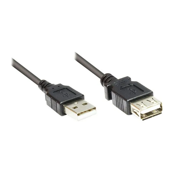 Good Connections USB2.0 Verlängerung A-St.-A-Bu. schw. — image 1