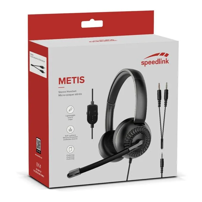Speedlink Office Headset METIS. Y-Adapter. Stereo. schwarz retail — image 8