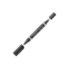STAEDTLER Lumocolor duo Permanentmarker schwarz 0,6 - 1,5 mm - 10 Stück