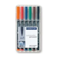 STAEDTLER Folienstift Lumocolor S perm 6St