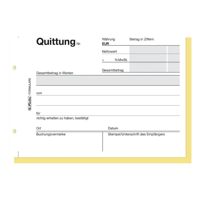 Quittungsblock 2x40 Bl. A6 selbstdurchschreibend — image 3