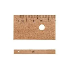M+R Lineal Holz 30cm Buche Metalleinlage 1 Stück