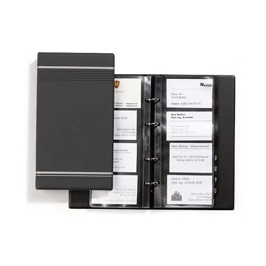 Visitenkartenringbuch Visifix f200 Karten anthrazit — image 2