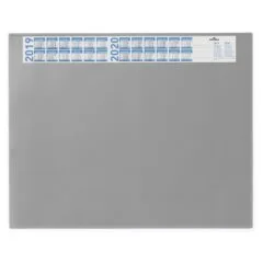 Schreibunterlage Vollsichtpl/Kalender 65x52cm grau