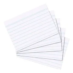 Herlitz Karteikarte A6 liniert weiß 100er Packung