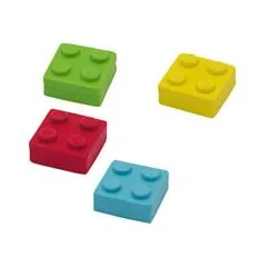 WEDO Radierer Baustein Bricky 4 Farben mit Box f.sort 18STK
