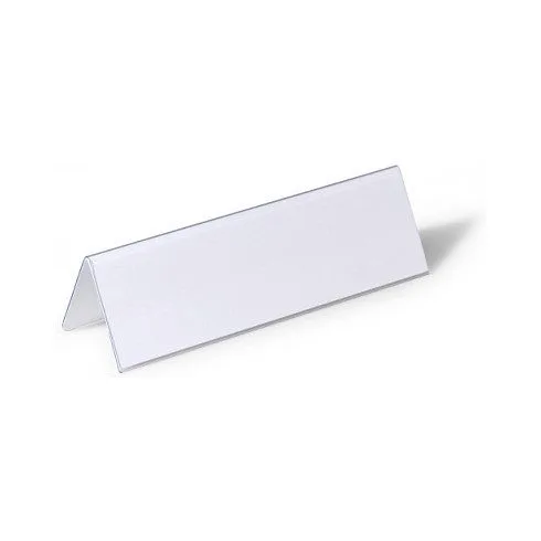 Tischnamensschilder transparent 21 cm x 6.1 cm — image 1