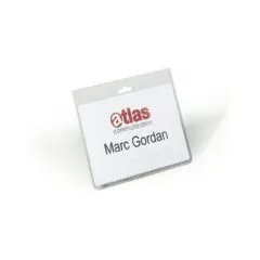 DURABLE Namensschilder transparent 9 cm x 6 cm