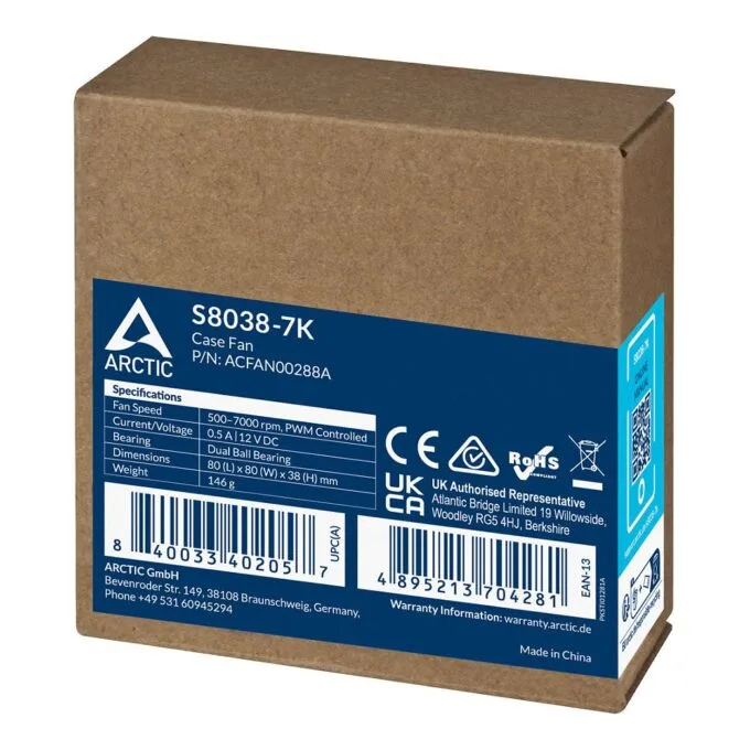ARCTIC Lüfter 80x80x25mm S8038-7K — image 6