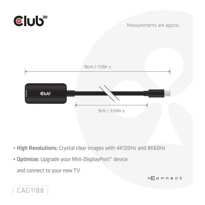 CLUB3D CAC-1188 video cable adapter — image 4
