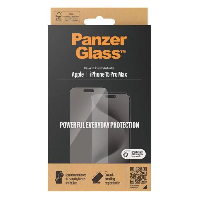 PanzerGlass Screen Protector iPhone 15 Pro Max. Classic Fit — image 3