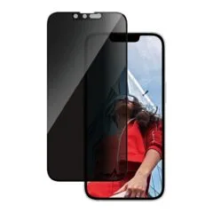 PanzerGlass ® 2-Way Privacy Screen Protector iPhone 17e | 16e | 14 | 13 | 13 Pro | Ultra-Wide Fit
