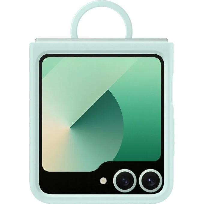 Samsung Silicone Case with Ring fr Galaxy Z Flip6. Mint — image 1
