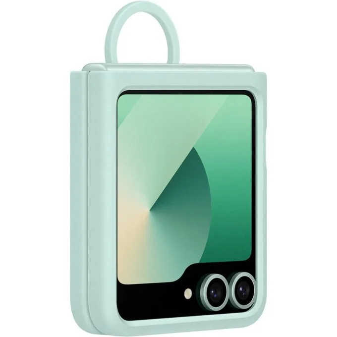 Samsung Silicone Case with Ring fr Galaxy Z Flip6. Mint — image 3