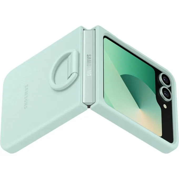 Samsung Silicone Case with Ring fr Galaxy Z Flip6. Mint — image 5