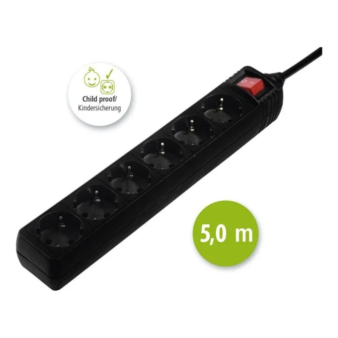 Hama Steckdosenleiste mit Schalter 5 m — image 2