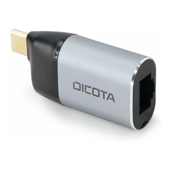 Dicota USB-C to Ethernet Mini Adapter with PD (100W) silver — image 3
