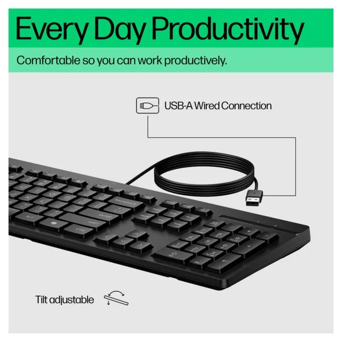 HP 125 G2 USB Wired keyboard — image 3