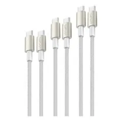 4smarts USB-C Kabelset PremiumCord 60W inkl. Digit Adapter
