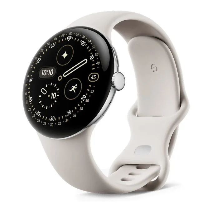 Google Pixel Watch 4 (45mm) LTE silber/porclain — image 1