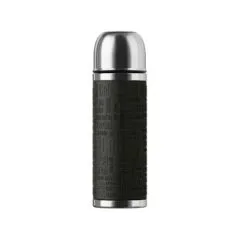 Emsa Senator Sleeve, Schwarz, 1,0 L Isolierflaschen, Edelstahl, 10 x 10 x 30 cm