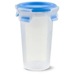 Emsa 508551 Runde Frischhaltedose mit Deckel. 0.35 Liter. Transparent/Blau