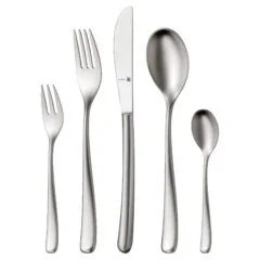 WMF Vision Besteck Set 12 Personen, 66 teilig, 60 Teile mit Servierbesteck