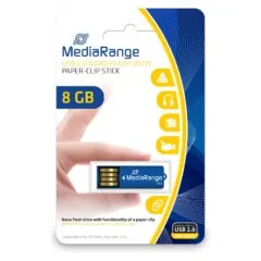 STICK MediaRange USB Nanostick 8 GB m. Klammerfunktion blau