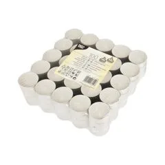 CANDLE PAPSTAR Teelichter weiß - 100 Stück