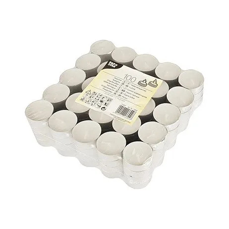 CANDLE PAPSTAR Teelichter weiß - 100 Stück — image 1