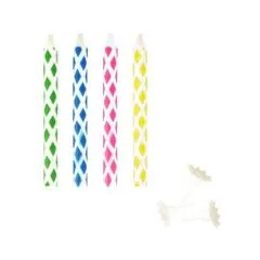 CANDLE PAPSTAR Magisch Geburtstagskerzen 6 cm mehrfarbig