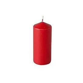 CANDLE PAPSTAR Stumpenkerzen 9 cm rot — image 2