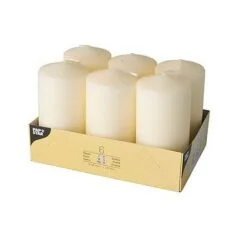 CANDLE PAPSTAR Stumpenkerze 11.5 cm creme