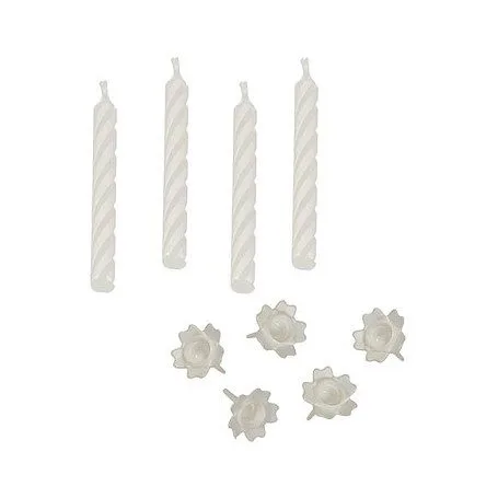CANDLE PAPSTAR Geburtstagskerzen 6 cm weiß — image 1