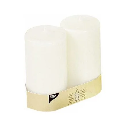 CANDLE PAPSTAR Stumpenkerze 15 cm weiß — image 1